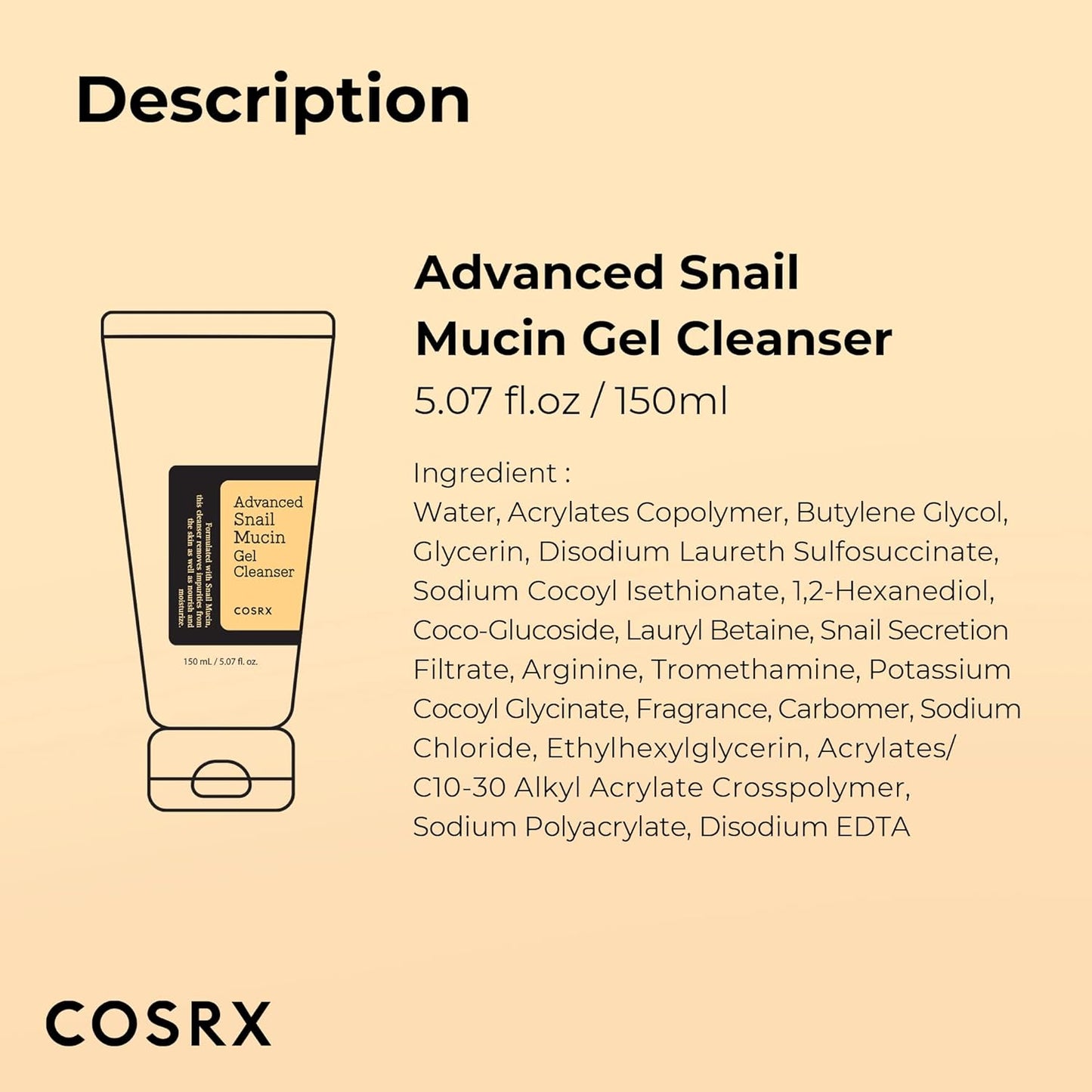 Advanced Snail Mucin Gel Cleanser